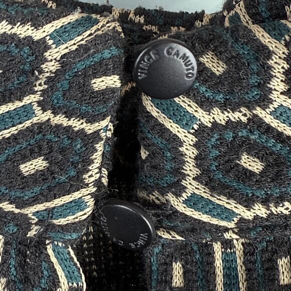 VINCE CAMUTO 2X Plus Size Geometric Jacquard Sleeveless Top Chic Modern Workwear - Picture 9 of 9